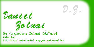 daniel zolnai business card